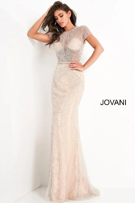Maternity dress for a baby's first visit to the meditation garden Jovani 03201 Sexy Long Formal Evening Gown