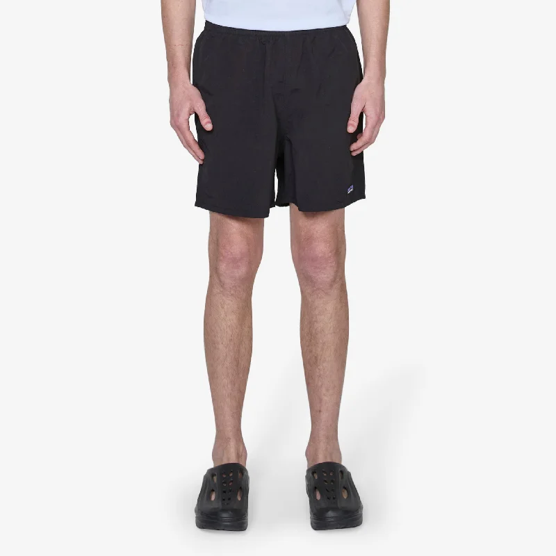Men's wide - leg linen blend shorts for a relaxed beachside vibeBaggies Shorts 5in Black Men's wide - leg linen blend shorts for a relaxed beachside vibeBaggies Shorts 5in Black