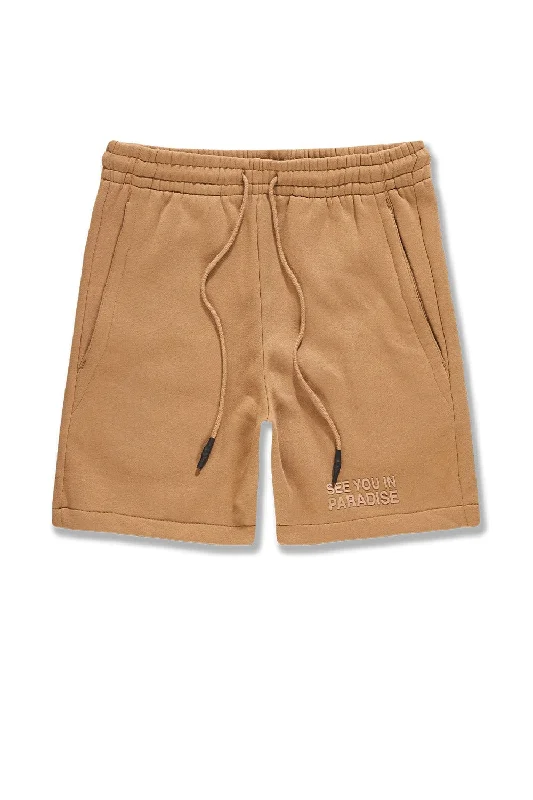 Men's pastel - colored cotton shorts for a spring - friendly outfitBig Men's Retro Paradise Tonal Shorts (Mocha) Men's pastel - colored cotton shorts for a spring - friendly outfitBig Men's Retro Paradise Tonal Shorts (Mocha)