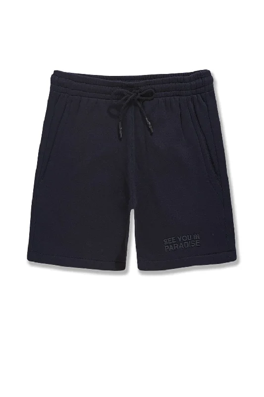 Men's breathable cotton athletic shorts for intense workoutsBig Men's Retro Paradise Tonal Shorts (Navy) Men's breathable cotton athletic shorts for intense workoutsBig Men's Retro Paradise Tonal Shorts (Navy)