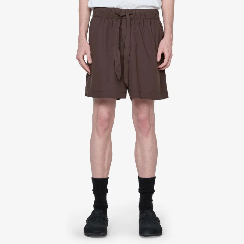 Men's camo print cargo shorts for outdoor adventuresCotton Poplin Pyjama Shorts Coffee Men's camo print cargo shorts for outdoor adventuresCotton Poplin Pyjama Shorts Coffee