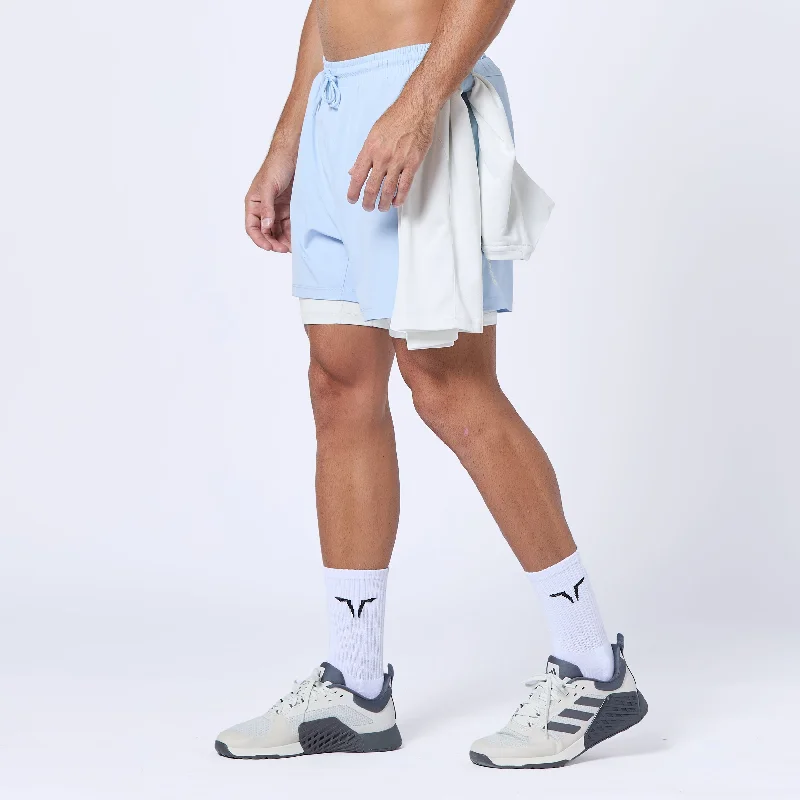 Men's ripped denim shorts for a trendy streetwear aestheticEssential 5" Pro 2-In-1 Shorts - Skyway Men's ripped denim shorts for a trendy streetwear aestheticEssential 5" Pro 2-In-1 Shorts - Skyway