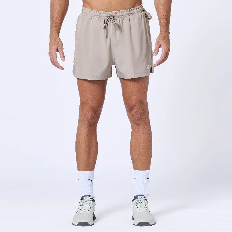 Men's neon - colored athletic shorts for high - visibility workoutsEssential Pro 3 Inch Shorts - Cobblestone Men's neon - colored athletic shorts for high - visibility workoutsEssential Pro 3 Inch Shorts - Cobblestone