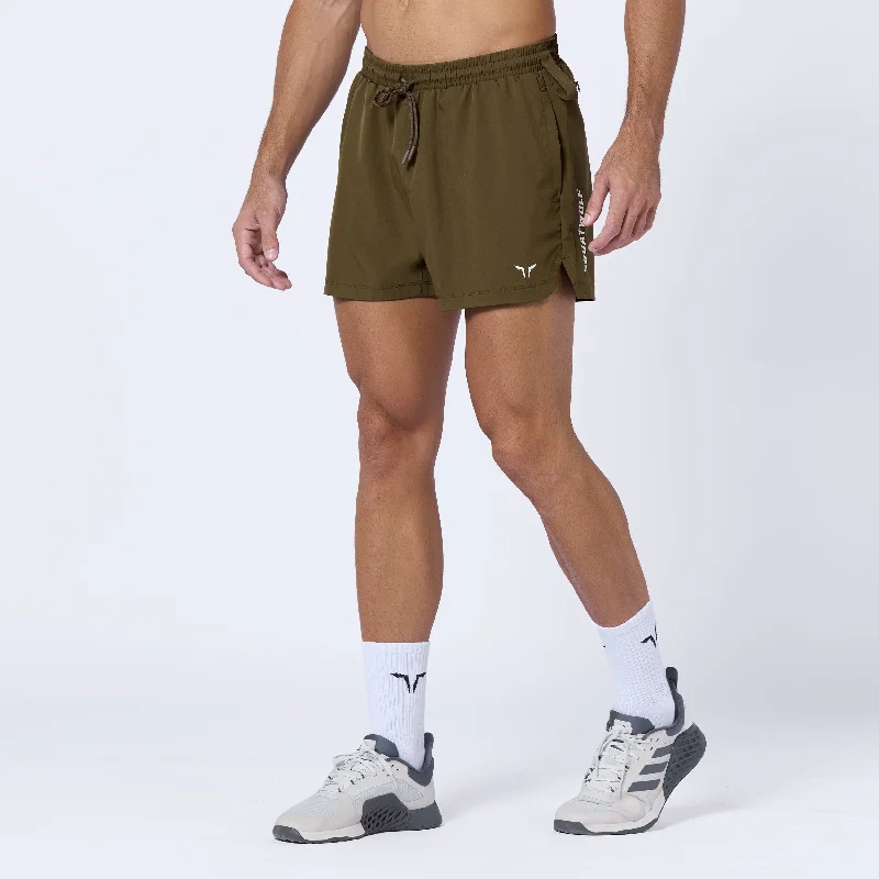 Men's breathable cotton athletic shorts for intense workoutsEssential Pro 3 Inch Shorts - Dark Olive Men's breathable cotton athletic shorts for intense workoutsEssential Pro 3 Inch Shorts - Dark Olive