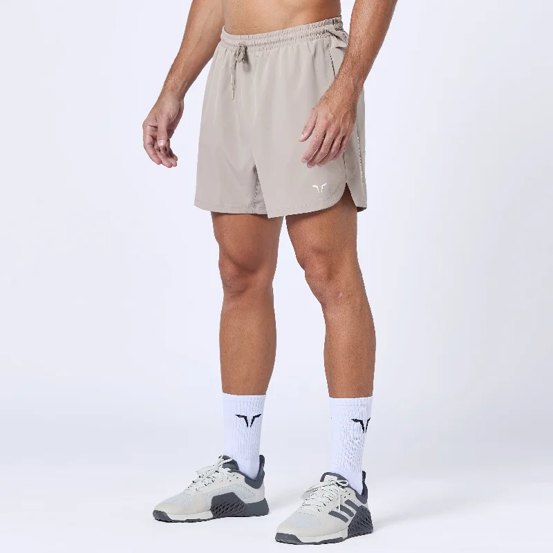 Men's plaid pattern wool blend shorts for a preppy fall styleEssential Pro 5 Inch Shorts - Cobblestone Men's plaid pattern wool blend shorts for a preppy fall styleEssential Pro 5 Inch Shorts - Cobblestone