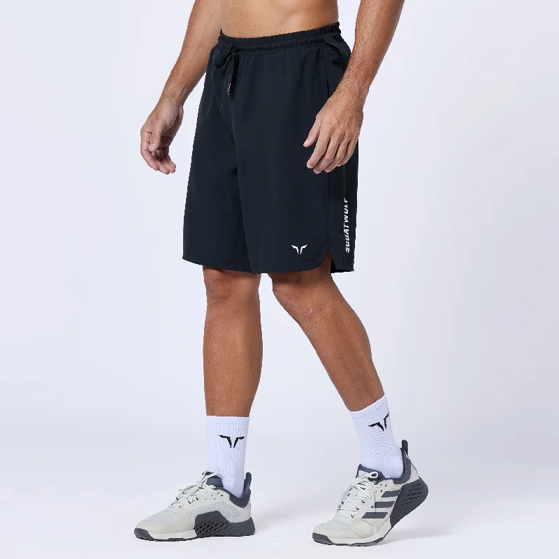 Men's checkered pattern wool shorts for a stylish winter layering optionEssential Pro 9 Inch Shorts - Black Men's checkered pattern wool shorts for a stylish winter layering optionEssential Pro 9 Inch Shorts - Black
