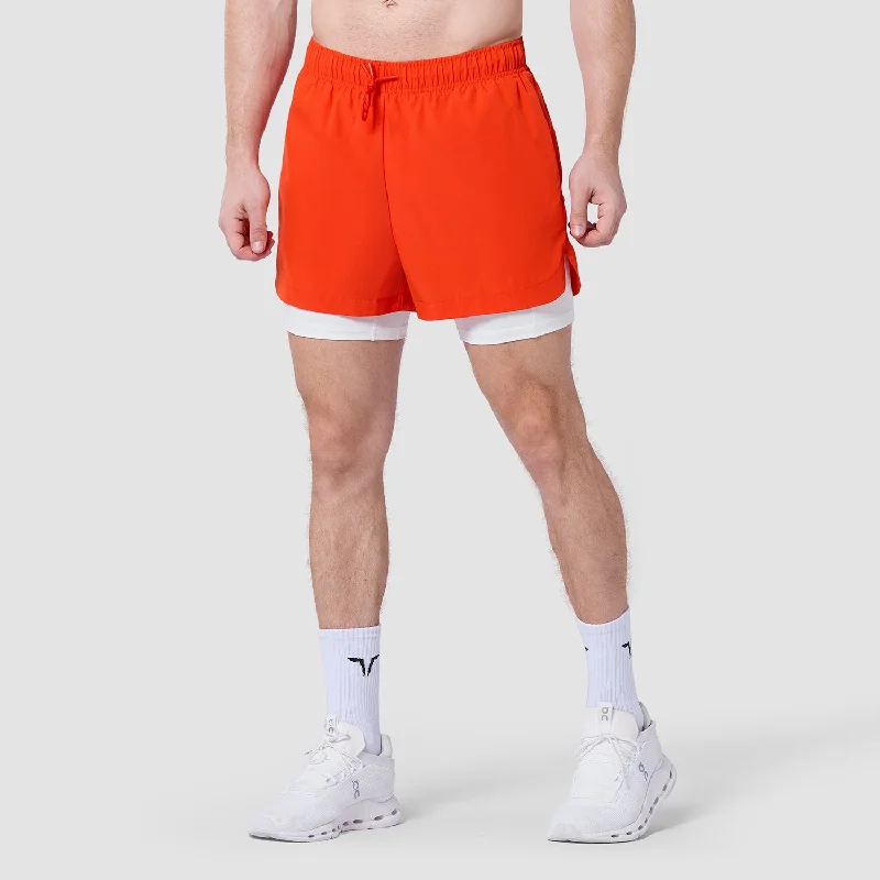 Men's button - fly denim work shorts for durability on the jobLimitless 2-In-1 5" Shorts - Orange.Com Men's button - fly denim work shorts for durability on the jobLimitless 2-In-1 5" Shorts - Orange.Com