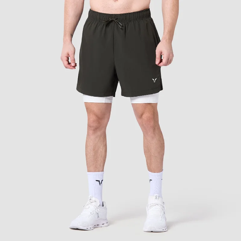 Men's adjustable - length convertible shorts for versatile useLimitless 2-In-1 7" Shorts - Khaki Men's adjustable - length convertible shorts for versatile useLimitless 2-In-1 7" Shorts - Khaki