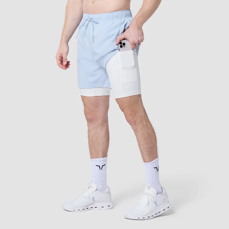 Men's moisture - wicking performance shorts for sweaty outdoor activitiesLimitless 2-In-1 7" Shorts - Skyway Men's moisture - wicking performance shorts for sweaty outdoor activitiesLimitless 2-In-1 7" Shorts - Skyway