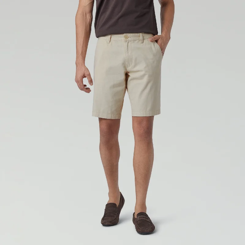 Men's pleated front twill shorts for a classic and sophisticated appearanceElement Cotton Chinos Shorts For Men Latte Brown Men's pleated front twill shorts for a classic and sophisticated appearanceElement Cotton Chinos Shorts For Men Latte Brown