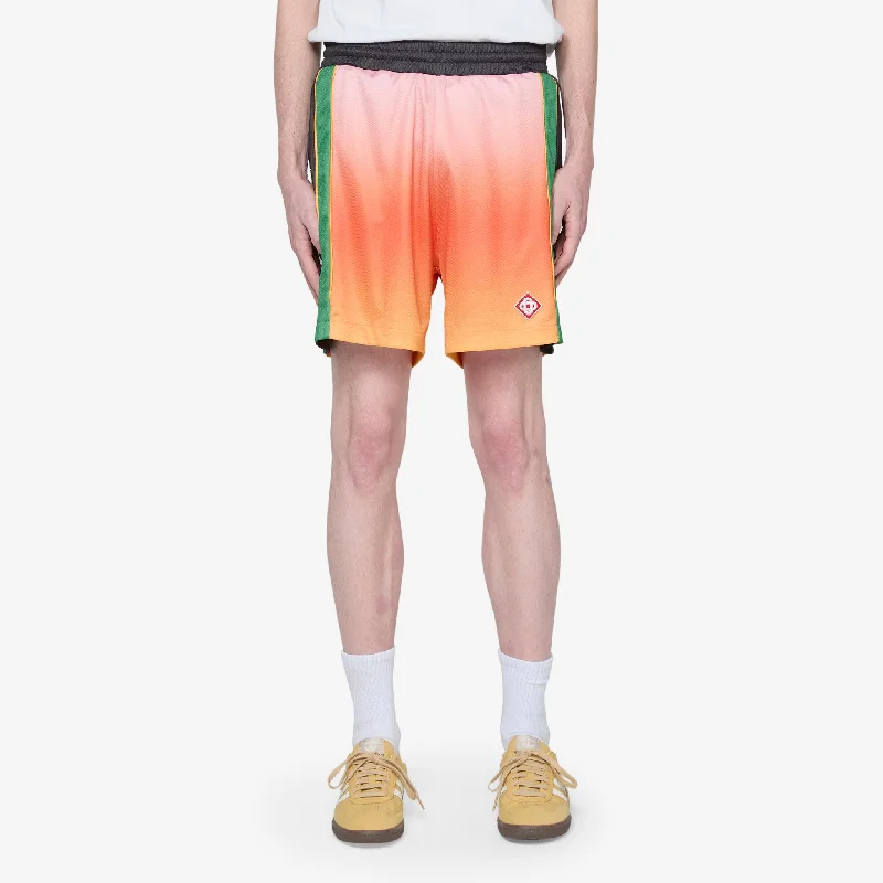 Men's high - waisted swim shorts with UPF protection for beach vacationsMens Football Shorts Gradient Men's high - waisted swim shorts with UPF protection for beach vacationsMens Football Shorts Gradient