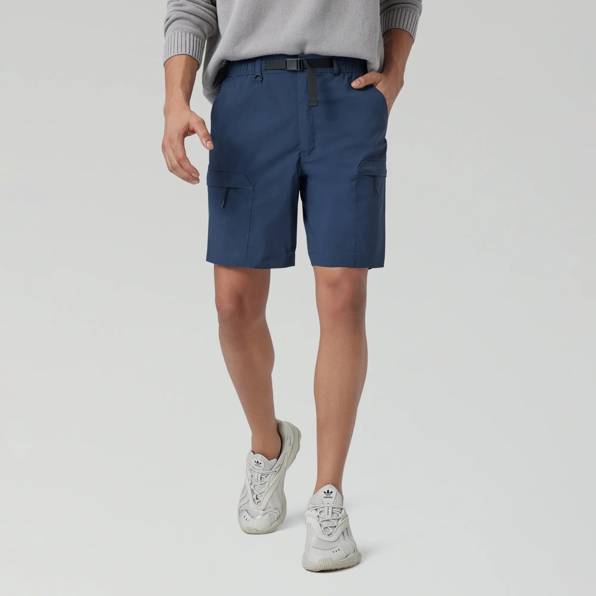 Men's moisture - wicking performance shorts for sweaty outdoor activitiesMoveo Cargo Shorts Midnight Blue Men's moisture - wicking performance shorts for sweaty outdoor activitiesMoveo Cargo Shorts Midnight Blue