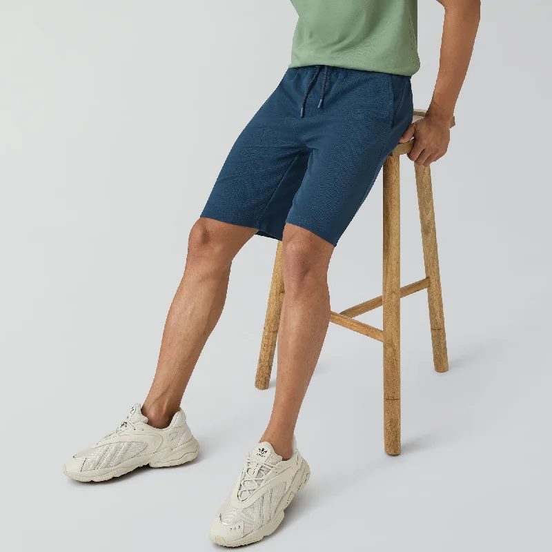 Men's adjustable - length convertible shorts for versatile useNova Cotton Rich Shorts Oxford Blue Men's adjustable - length convertible shorts for versatile useNova Cotton Rich Shorts Oxford Blue