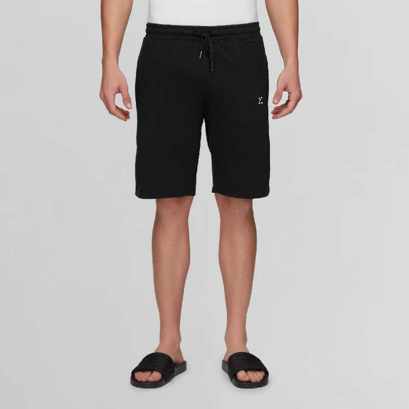 Men's button - fly denim work shorts for durability on the jobPace Cotton Rich Shorts Pitch Black Men's button - fly denim work shorts for durability on the jobPace Cotton Rich Shorts Pitch Black