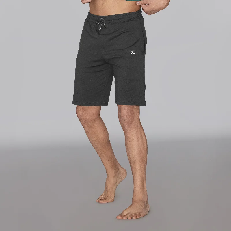 Men's checkered pattern wool shorts for a stylish winter layering optionAce Modal-Cotton Shorts Graphite Grey Men's checkered pattern wool shorts for a stylish winter layering optionAce Modal-Cotton Shorts Graphite Grey