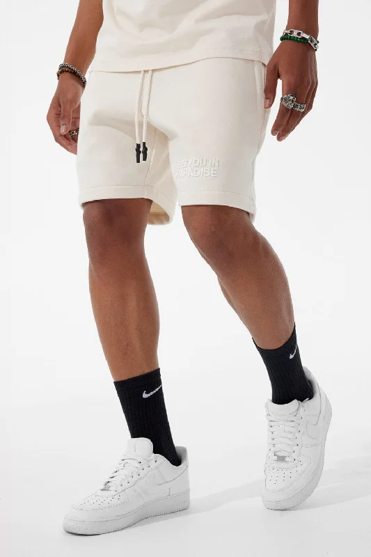 Men's neon - colored athletic shorts for high - visibility workoutsRetro - Paradise Tonal Shorts (Bone) Men's neon - colored athletic shorts for high - visibility workoutsRetro - Paradise Tonal Shorts (Bone)