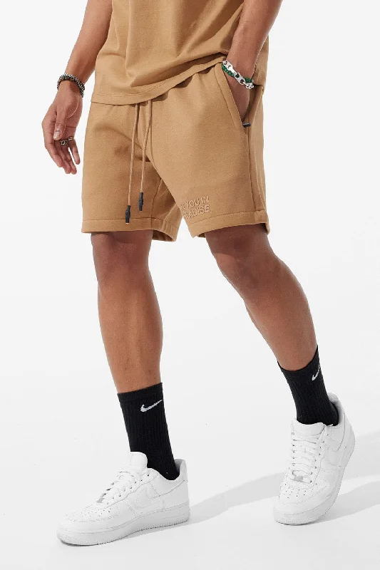 Men's camo print cargo shorts for outdoor adventuresRetro - Paradise Tonal Shorts (Mocha) Men's camo print cargo shorts for outdoor adventuresRetro - Paradise Tonal Shorts (Mocha)