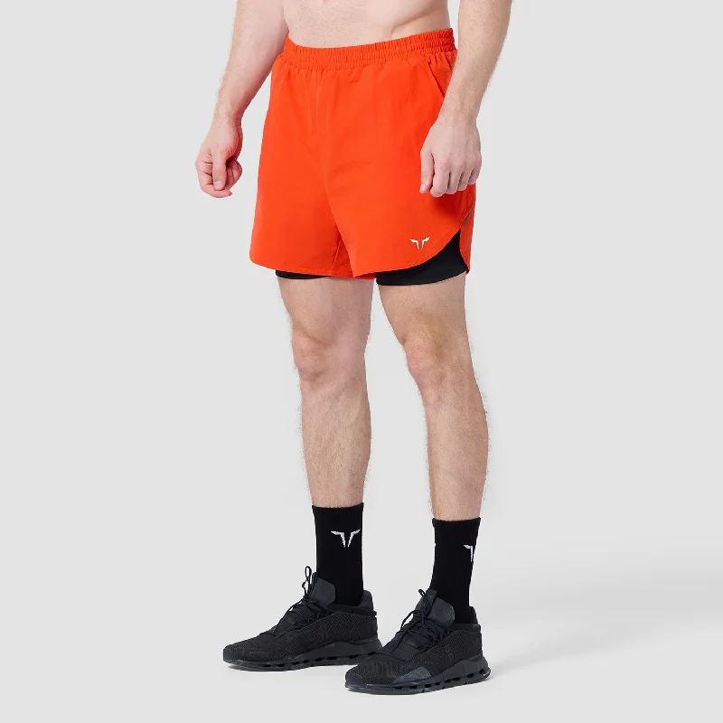 Men's side - stripe track shorts for a sporty running lookTDry™ Tech 2-In-1 Shorts - Orange.Com Men's side - stripe track shorts for a sporty running lookTDry™ Tech 2-In-1 Shorts - Orange.Com
