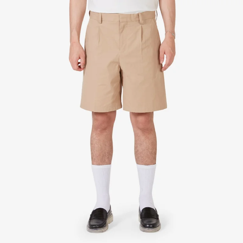 Men's side - stripe track shorts for a sporty running lookTerry Shorts Beige