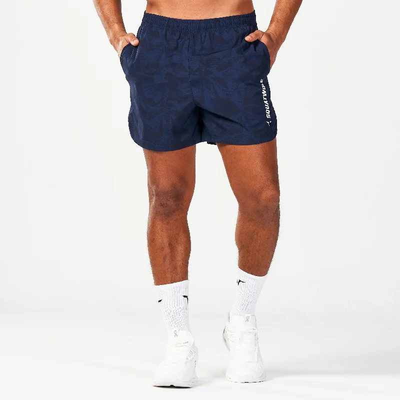 Men's moisture - wicking performance shorts for sweaty outdoor activitiesWarrior 5" Shorts 2.0 - Navy Dot Camo Men's moisture - wicking performance shorts for sweaty outdoor activitiesWarrior 5" Shorts 2.0 - Navy Dot Camo