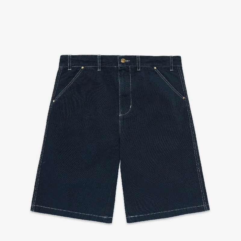 Men's checkered pattern wool shorts for a stylish winter layering optionWork Shorts Navy Men's checkered pattern wool shorts for a stylish winter layering optionWork Shorts Navy