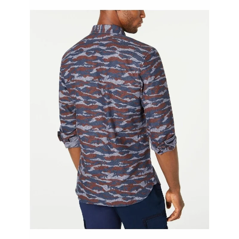 Men's Distressed Denim Casual Shirts with Frayed Edges for a Trendy and Rugged LookAmerican Ran Men's Printed Collared Dress Shirt Classic Men's Distressed Denim Casual Shirts with Frayed Edges for a Trendy and Rugged LookAmerican Ran Men's Printed Collared Dress Shirt Classic