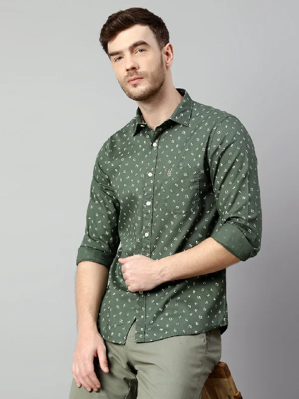 Men's Two - Tone Contrast Panel Casual Shirts in White and Navy for a Stylish and Eye - Catching DesignMen's Olive Green Casual Floral Print Full Sleeve Shirt Men's Two - Tone Contrast Panel Casual Shirts in White and Navy for a Stylish and Eye - Catching DesignMen's Olive Green Casual Floral Print Full Sleeve Shirt
