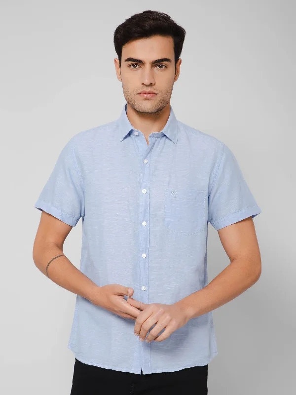 Men's Long - Line Oversized Casual Shirts in Dark Gray for a Relaxed and Modern LookMen's Sky Blue Casual Plain Half Sleeve Shirt Men's Long - Line Oversized Casual Shirts in Dark Gray for a Relaxed and Modern LookMen's Sky Blue Casual Plain Half Sleeve Shirt