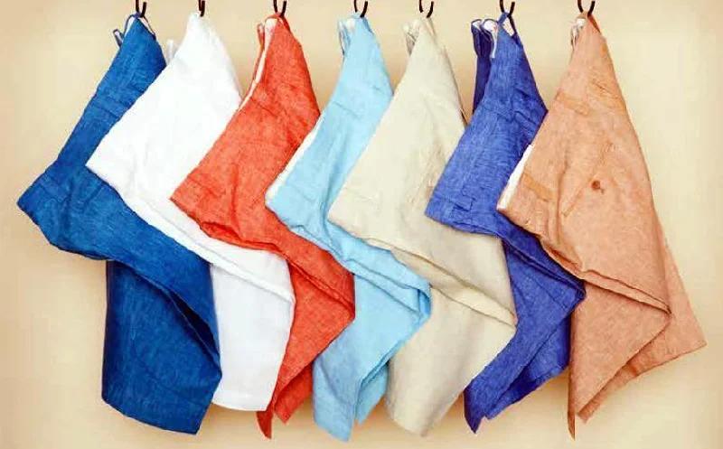 Men's Organic Cotton Casual Shirts with a Soft Handfeel for Everyday ComfortMEN'S LINEN FLAT FRONT SHORTS BY INSERCH - 8 COLORS Men's Organic Cotton Casual Shirts with a Soft Handfeel for Everyday ComfortMEN'S LINEN FLAT FRONT SHORTS BY INSERCH - 8 COLORS