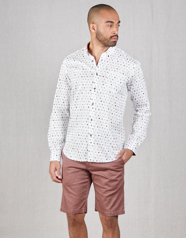 Men's Tailored Fit Checkered Casual Shirts in Multicolor for a Smart - Casual EnsembleOhope Heart Print Shirt Men's Tailored Fit Checkered Casual Shirts in Multicolor for a Smart - Casual EnsembleOhope Heart Print Shirt