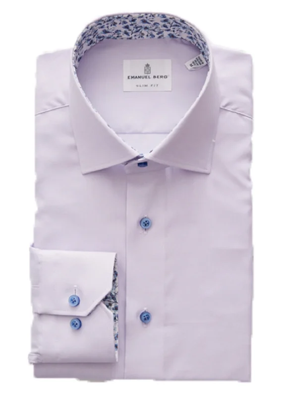 Men's Moisture - Wicking Performance Fabric Casual Shirts for Outdoor ActivitiesSolid Oxford Mauve Sport Luxury Shirt with Contrast Men's Moisture - Wicking Performance Fabric Casual Shirts for Outdoor ActivitiesSolid Oxford Mauve Sport Luxury Shirt with Contrast