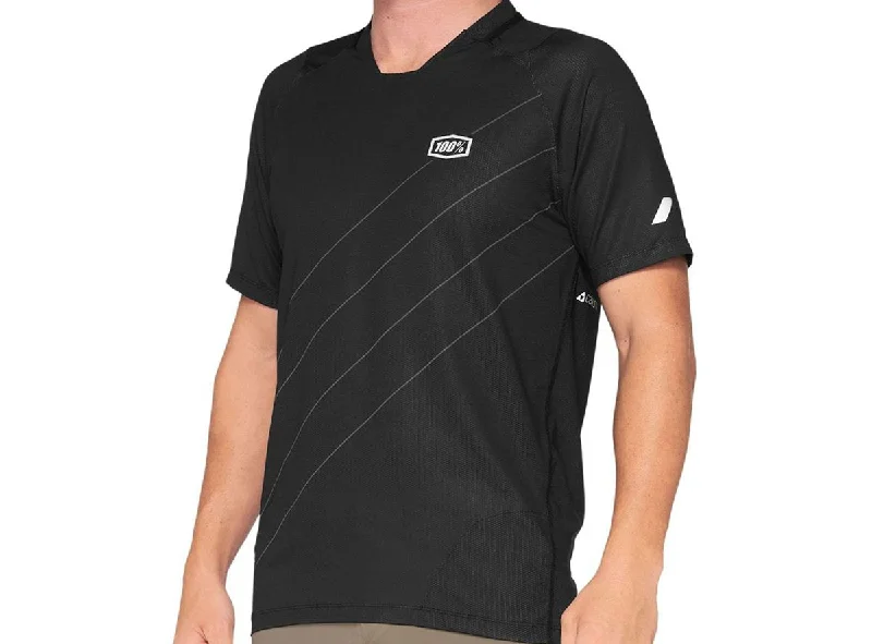 Men's Custom - Printed Baseball Jerseys with Player Names and Numbers for Personalized Style100% Celium Short Sleeve MTB Jersey - Dark Gray-Black