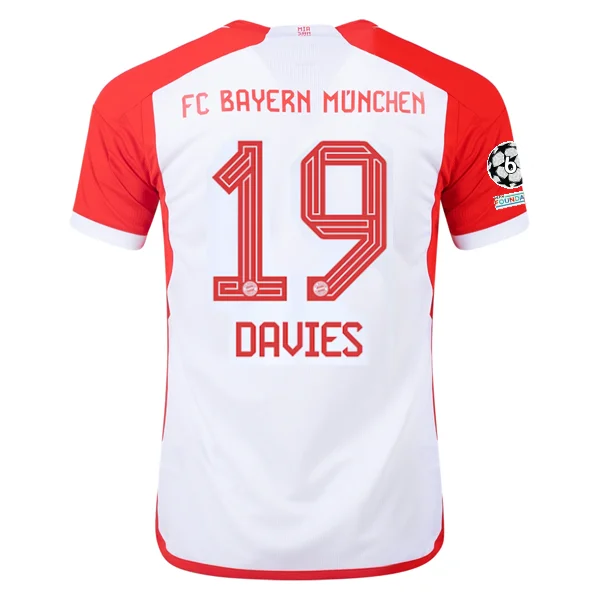 Men's Replica Hockey Jerseys of Star Players for Devoted Ice Hockey Supportersadidas Bayern Munich Alphonso Davies Home Jersey 23/24 w/ Champions League Patches (White/Red) Men's Replica Hockey Jerseys of Star Players for Devoted Ice Hockey Supportersadidas Bayern Munich Alphonso Davies Home Jersey 23/24 w/ Champions League Patches (White/Red)