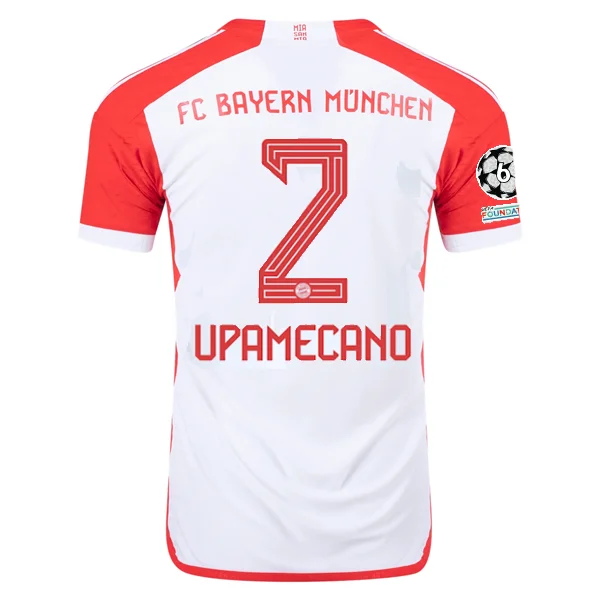 Men's Replica Hockey Jerseys of Star Players for Devoted Ice Hockey Supportersadidas Bayern Munich Authentic Dayot Upamecano Home Jersey w/ Champions League Patches 23/24 (White/Red) Men's Replica Hockey Jerseys of Star Players for Devoted Ice Hockey Supportersadidas Bayern Munich Authentic Dayot Upamecano Home Jersey w/ Champions League Patches 23/24 (White/Red)