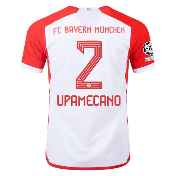 Men's Replica Hockey Jerseys of Star Players for Devoted Ice Hockey Supportersadidas Bayern Munich Dayot Upamecano Home Jersey 23/24 w/ Champions League Patches (White/Red) Men's Replica Hockey Jerseys of Star Players for Devoted Ice Hockey Supportersadidas Bayern Munich Dayot Upamecano Home Jersey 23/24 w/ Champions League Patches (White/Red)