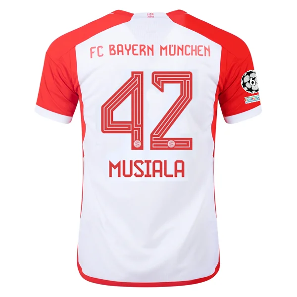Men's Sustainable Organic Cotton Rugby Jerseys for Eco - Conscious Sports Enthusiastsadidas Bayern Munich Jamal Musiala Home Jersey 23/24 w/ Champions League Patches (White/Red) Men's Sustainable Organic Cotton Rugby Jerseys for Eco - Conscious Sports Enthusiastsadidas Bayern Munich Jamal Musiala Home Jersey 23/24 w/ Champions League Patches (White/Red)
