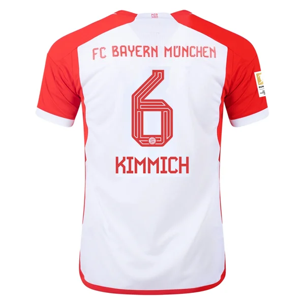 Men's Vintage American Football Jerseys of Legendary Teams for Collectors and Fansadidas Bayern Munich Joshua Kimmich Home Jersey 23/24 w/ Bundesliga Champion Patch (White/Red)