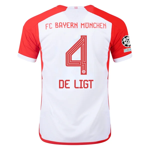 Men's Throwback Tennis Jerseys Inspired by Iconic Matches and Playersadidas Bayern Munich Matthijs de Ligt Home Jersey 23/24 w/ Champions League Patches (White/Red) Men's Throwback Tennis Jerseys Inspired by Iconic Matches and Playersadidas Bayern Munich Matthijs de Ligt Home Jersey 23/24 w/ Champions League Patches (White/Red)