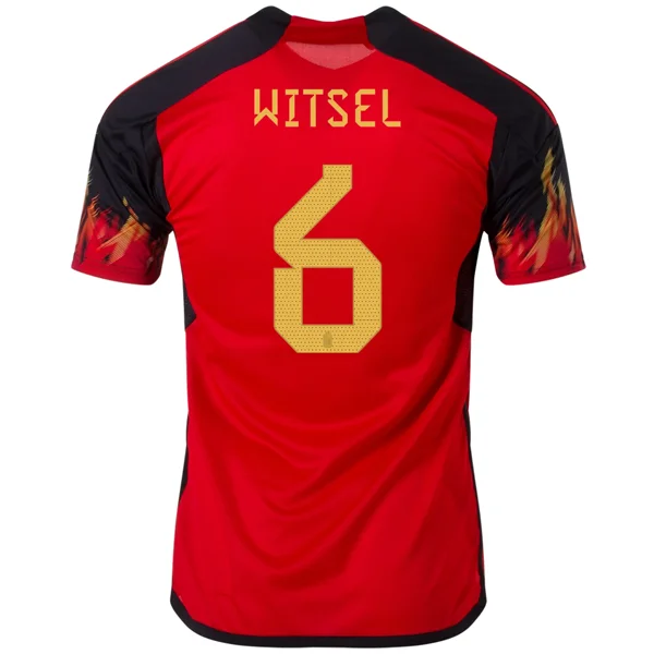 Men's Custom - Printed Baseball Jerseys with Player Names and Numbers for Personalized Styleadidas Belgium Axel Witsel Home Jersey 22/23 (Red/Black) Men's Custom - Printed Baseball Jerseys with Player Names and Numbers for Personalized Styleadidas Belgium Axel Witsel Home Jersey 22/23 (Red/Black)