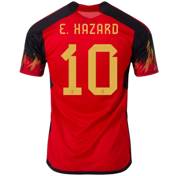 Men's Replica Hockey Jerseys of Star Players for Devoted Ice Hockey Supportersadidas Belgium Eden Hazard Home Jersey 22/23 (Red/Black) Men's Replica Hockey Jerseys of Star Players for Devoted Ice Hockey Supportersadidas Belgium Eden Hazard Home Jersey 22/23 (Red/Black)