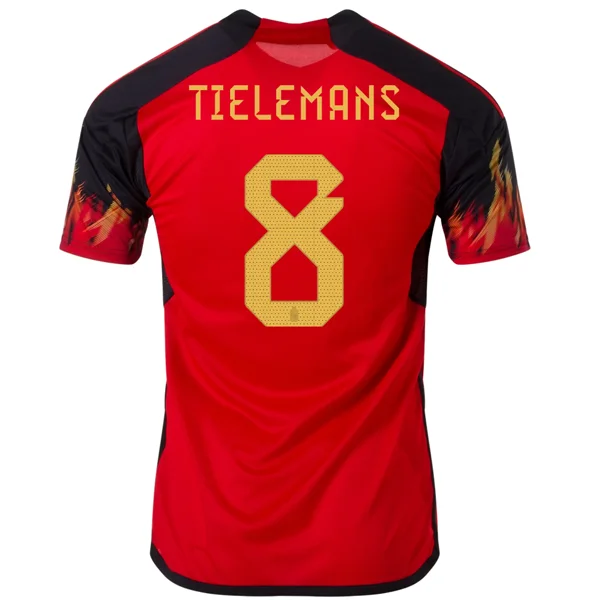 Men's Moisture - Wicking Lacrosse Jerseys with Mesh Panels for Optimal Performance on the Fieldadidas Belgium Youri Tielemans Home Jersey 22/23 (Red/Black) Men's Moisture - Wicking Lacrosse Jerseys with Mesh Panels for Optimal Performance on the Fieldadidas Belgium Youri Tielemans Home Jersey 22/23 (Red/Black)