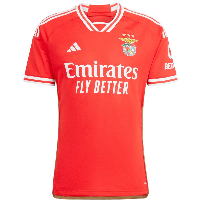 Men's Breathable Polyester Running Jerseys in Bright Neon Colors for High - Visibility Workoutsadidas Benfica Men's Home Stadium Jersey w/ Champions League Patches 23/24 (Red) Men's Breathable Polyester Running Jerseys in Bright Neon Colors for High - Visibility Workoutsadidas Benfica Men's Home Stadium Jersey w/ Champions League Patches 23/24 (Red)