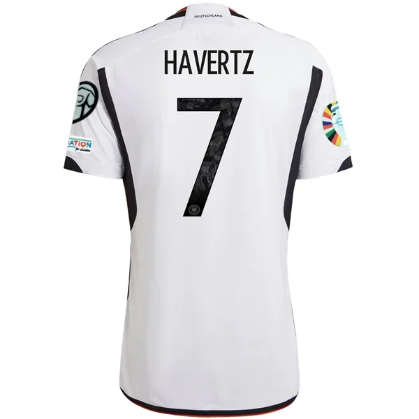 Men's Basketball Jerseys with Signature Player Logos for a Fan - Favorite Lookadidas Germany Kai Havertz Home Jersey w/ Euro Qualifying Patches 22/23 (White/Black) Men's Basketball Jerseys with Signature Player Logos for a Fan - Favorite Lookadidas Germany Kai Havertz Home Jersey w/ Euro Qualifying Patches 22/23 (White/Black)