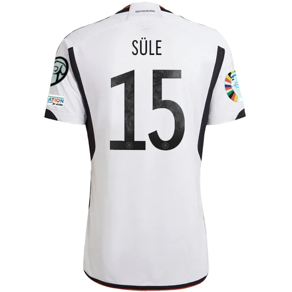 Men's Retro Soccer Jerseys of Famous Clubs from the 90s for Nostalgic Football Enthusiastsadidas Germany Sule Home Jersey w/ Euro Qualifying Patches 22/23 (White/Black) Men's Retro Soccer Jerseys of Famous Clubs from the 90s for Nostalgic Football Enthusiastsadidas Germany Sule Home Jersey w/ Euro Qualifying Patches 22/23 (White/Black)