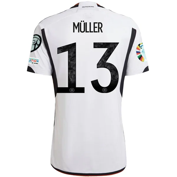 Men's Moisture - Wicking Lacrosse Jerseys with Mesh Panels for Optimal Performance on the Fieldadidas Germany Thomas Muller Home Jersey w/ Euro Qualifying Patches 22/23 (White/Black)