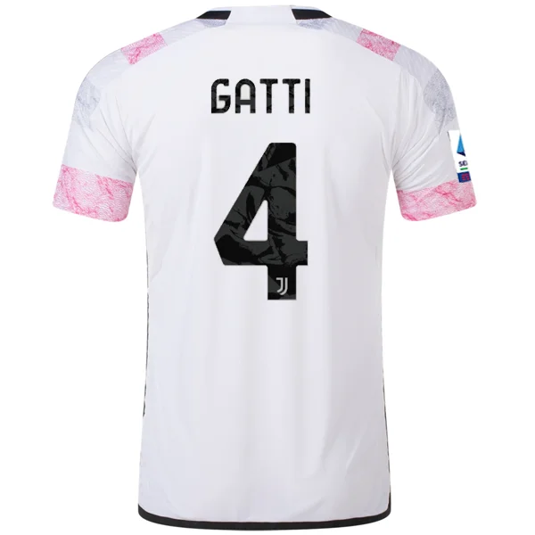 Men's Authentic Soccer Jerseys of National Teams for International Football Eventsadidas Juventus Authentic Gatti Away Jersey w/ Serie A Patch 23/24 (White) Men's Authentic Soccer Jerseys of National Teams for International Football Eventsadidas Juventus Authentic Gatti Away Jersey w/ Serie A Patch 23/24 (White)