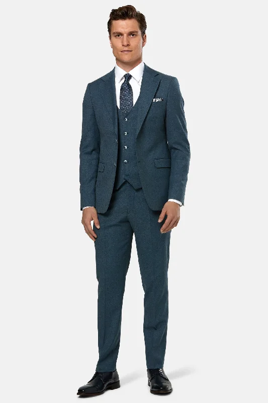 Men's Single - Breasted Cashmere Blazer in Camel for a Luxurious and Elegant Winter LookAston Teal (*4 for €995)