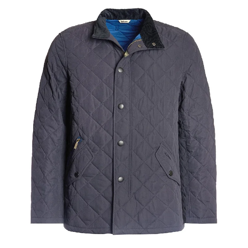 Men jackets with a media - friendly pocket for easy access to gadgetsBarbour Shoveler Quilt Jacket Navy Men jackets with a media - friendly pocket for easy access to gadgetsBarbour Shoveler Quilt Jacket Navy