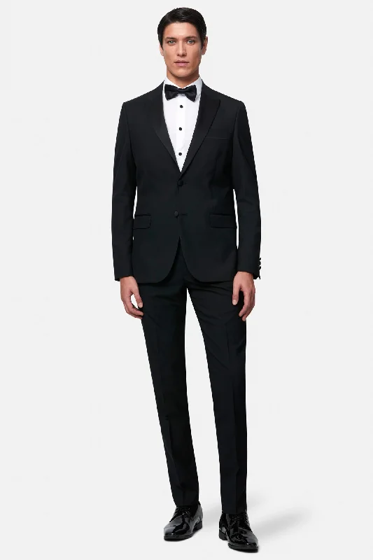 Men's Slim Fit Plaid Blazer in Red and Black for a Festive and Fashionable Holiday LookBenetti Peak Lapel 2pc Men's Slim Fit Plaid Blazer in Red and Black for a Festive and Fashionable Holiday LookBenetti Peak Lapel 2pc