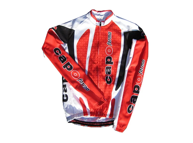 Men's Limited - Edition Cricket Jerseys Commemorating Historic Matches for Die - Hard Cricket LoversCapoforma Tuscan Long Sleeve Road Jersey - White-Orange Men's Limited - Edition Cricket Jerseys Commemorating Historic Matches for Die - Hard Cricket LoversCapoforma Tuscan Long Sleeve Road Jersey - White-Orange